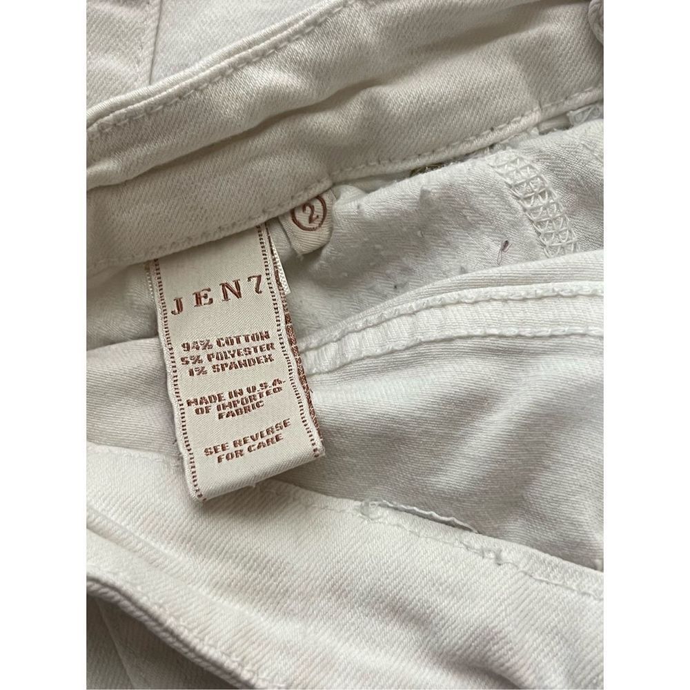 Jen7 by 7 For All Mankind White Cropped Jeans Size 2 - Picture 4 of 4